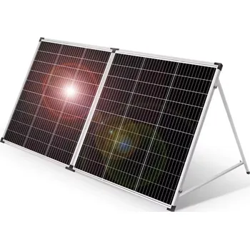 Přenosný solární panel v hliníkovém rámu 200Wp, 11A, skládací solární panel (Solární nabíječka, solární panel pro nabíjecí stanice, skládací solární panel)