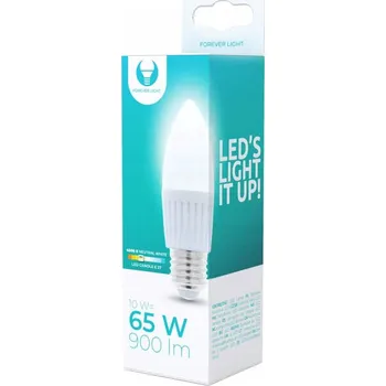 Žárovka LED žárovka E27 C37 10W 230V 4500K 900lm keramická