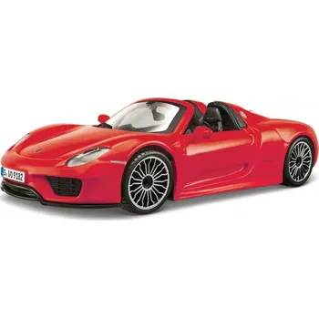 autíčko Bburago Plus Porsche 918 Spyder 1:24 červená