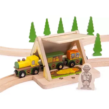 Vláček a vláčkodráha Bigjigs Rail Safari stan Poškozený obal