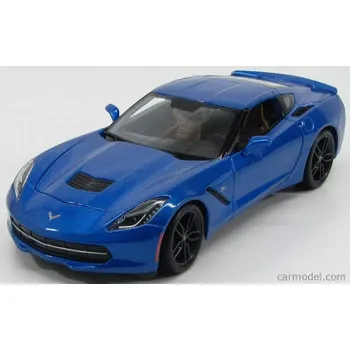 autíčko Maisto Chevrolet Corvette Z51 Coupe Stingray 2014 1:18 Blue Met