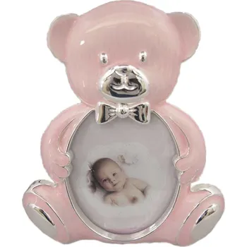 Obraz Rámeček na fotku pro holčičku růžový medvídek 9 x 13