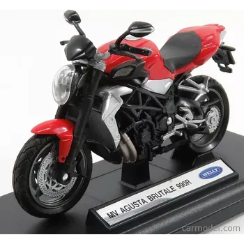 autíčko Welly Mv agusta Brutale 990r 2012 1:18 Červená Černá