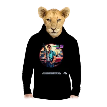 Chlapecká mikina Bastard B17: GTA dětská mikina klokanka Black