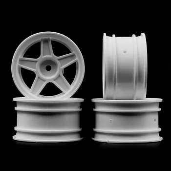 RC náhradní díl Yeah Racing Disky 5 Spoke Mini bílé 4ks pro 1/10