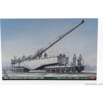 Plastikový model Hasegawa Krupp Gun K5(e) Leopold Winter Camouflage 1941 - With Figures 1:72 /