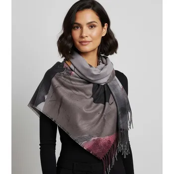 Šála Agrafka šála šedá 110 cm - žena