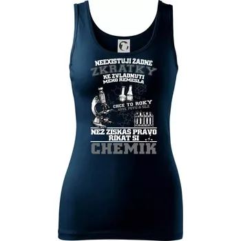 Dámské oblečení Chemik zkratky - Dámské tílko - S ( Námořní modrá (velmi tmavá - téměř černá) )