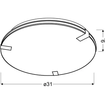 Stropní svítidlo Fiera 31 kulaté bílé skleněné do obýváku a ložnice CANDELLUX