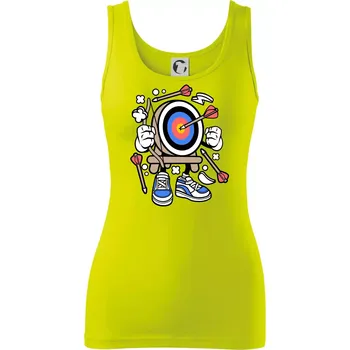 Dámské tričko Lukostřelba komiks - Dámské tílko - XS ( Limetková )