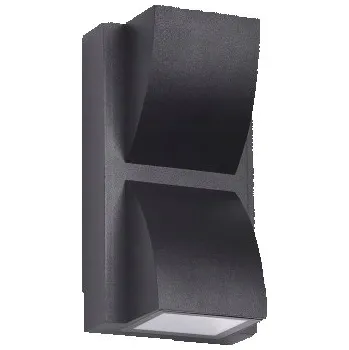 Nástěnné svítidlo Venkovní nástěnné svítidlo Italux černé s integrovaným LED zdrojem 3 W