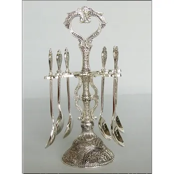 Příbor Dezertní lžička lesklá Domdekoracji 6 ks