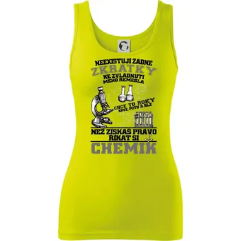 Chemik zkratky - Dámské tílko - XL ( Limetková )
