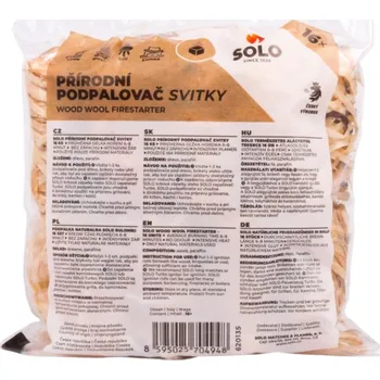 Podpalovač Solo přírodní dřevitá vlna podpalovač svitky, 16 podpalů IDDRZEX09663