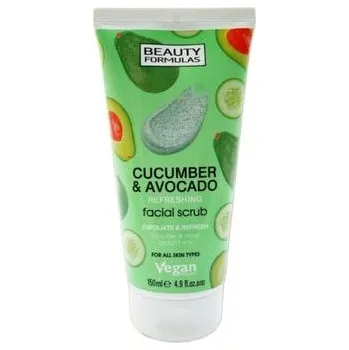 Pleťový peeling Beauty Formulas Okurka a avokádo osvěžující peeling 150ml IDDRZEX03673