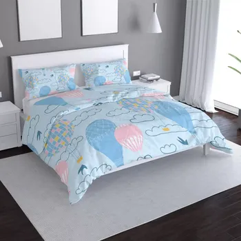 Povlečení Sablio Povlečení Horkovzdušné barevné balóny - 140x220 / 90x70