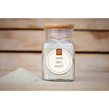 Koření Pepř bílý mletý v kořence