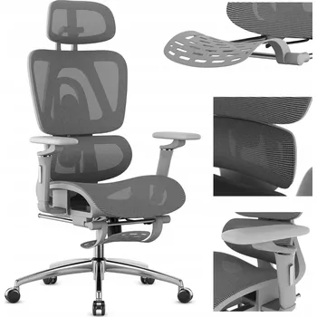 Ergonomické kancelářské křeslo s podnožkou Mark Adler Expert 7.9 Grey