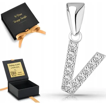 Přívěsek Stříbrné písmenko literka V stříbro 925 na náhrdelník přívěsek