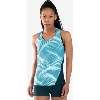 Pánské tričko KALENJI Dámské tílko na atletiku pastelově modré 2XS ZELENÁ