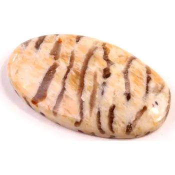 Přírodní kámen Kabošon Grafický Feldspar č.7319 (42x24x7mm)