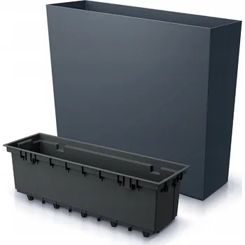 Květináč Květináč plast šedý Prosperplast 58 cm x 18 x 49,8 cm