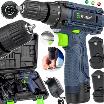 Vrtačka Vrtačka/šroubovák Wuber Aku Vrtačka napájená z 2 baterií 18 V, přepravní kufřík