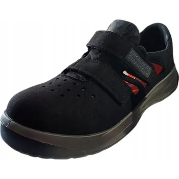 Pracovní obuv S1P Bezpečnostní sandály e.s. Banco černé/antracitové vel. 43