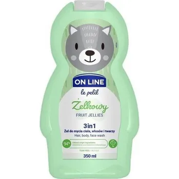 Sprchový gel On line le petit 3v1 šampon, mycí a sprchový gel Ovocné želé 350 ml IDDRZEX08165