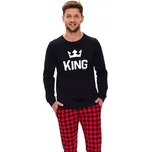 Doctor Nap pánské pyžamo PMB.9761 s dlouhým rukávem, velikost XL