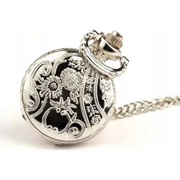 Hodinky RŮŽIČKA (STŘÍBRNÁ) - STŘÍBRNÉ HODINKY PŘÍVĚSEK