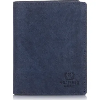 Paolo Peruzzi peněženka z přírodní kůže modrá - muž