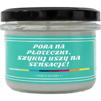 Vrták VONNÁ SÓJOVÁ SVÍČKA 150 ML ZÁBAVNÝ DÁREK PRO MIKULÍKA VŮNĚ ONYXU A ČARODĚJNICE