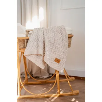 deka Stoned Sand Deka z merino vlny krémová 85x85 100% Merino vlna La Millou