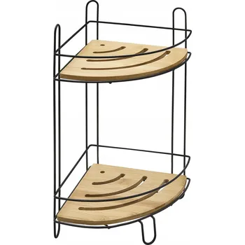 Koupelnový nábytek Koupelnová polička Jotta Scandic 19,5x36,5 cm béžovo-černá