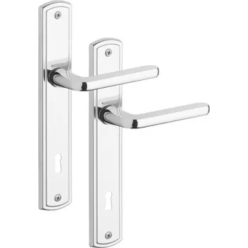 Dveřní kování Rostex STRATO, Rozteč 72/90, Pro vložku/Pro klíč/WC, Cr-nerez