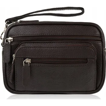 Kabelka Paolo Peruzzi pánská taštička do ruky T-130 hnědá