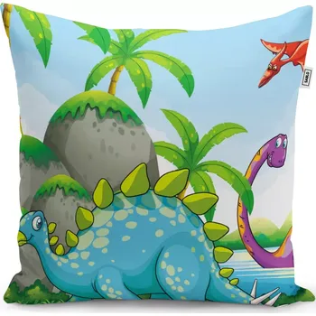 Polštář Sablio Polštář Dinosauři 3 - 40x40 cm