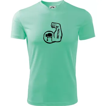 Pánské tričko Beton svaly - Pánské triko Fantasy sportovní (dresovina) - 3XL ( Mátová )