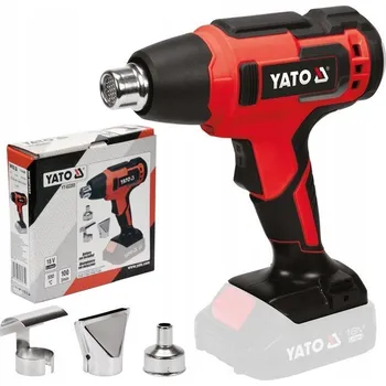 Horkovzdušná pistole Horkovzdušná Pistole 18V 550°C, 2 rychlostní stupně bez akumulátoru YT-82285 Yato