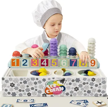 Dřevěná hračka TOP BRIGHT Montessori Hračka vzdělávací hračka pro učení počítání