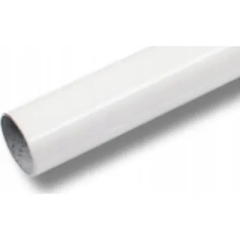 kabelová chránička Ocelová trubka BÍLÁ Průměr 25 mm / 1,5 mm - 120 cm Tyčka Výplň zábradlí