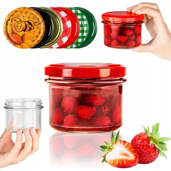 Sklenice Skleněná zavařovací sklenice SuperButelki 235 ml 10 ks čirá