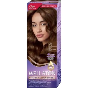 Barva na vlasy Wella Wellaton Světle zlatohnědá krémová permanentní barva na vlasy 5/3