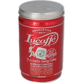 Kapsle do Nespresso Lucaffe Pulcinella, kapsle s nulovým dopadem na životní prostředí, 22 ks