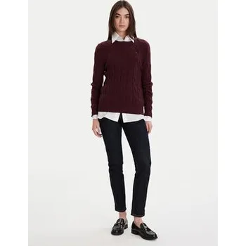 Pánský svetr Tommy Hilfiger Svetr WW0WW43586 Bordó Regular Fit XL