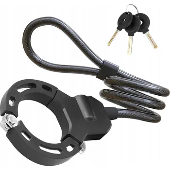 Zámek na kolo ZABEZPEČENÍ NA KOLO ZÁMEK ŘETĚZ ZAPÍNÁNÍ 125CM 13,6mm KOLOBĚŽKY