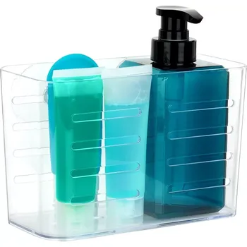 Drátěná police Sprchová polička s přísavkami 18,5 × 9 × 12 cm