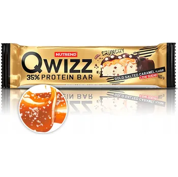 Nutrend Proteinová tyčinka Qwizz 35% Protein Bar Slaný Karamel 60g