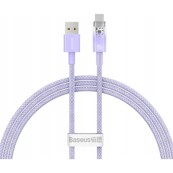 Datový kabel Kabel Baseus USB - USB typ C 1 m fialový
